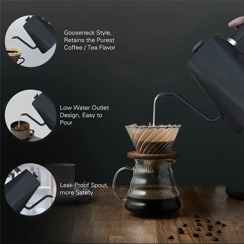 Coffee Tea Uk - AA01-Gooseneck Electric Kettle With Precise Temperature