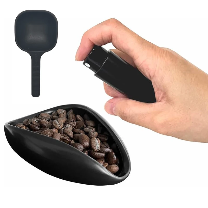 Coffee Tea And Sugar Set - Coffee Bean Measuring Cup Spoon Spray