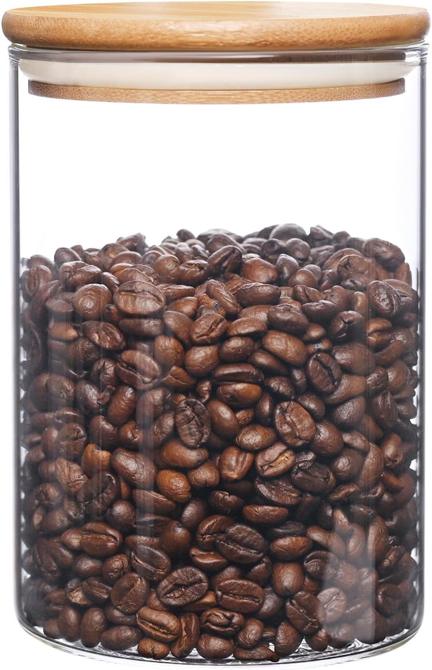 Tea Coffee Sugar Container - umieo Glass Food Storage Containers with