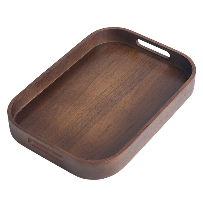 Bamboo Tea Tray - AC76-Tea Set Storage Plate Solid Bamboo