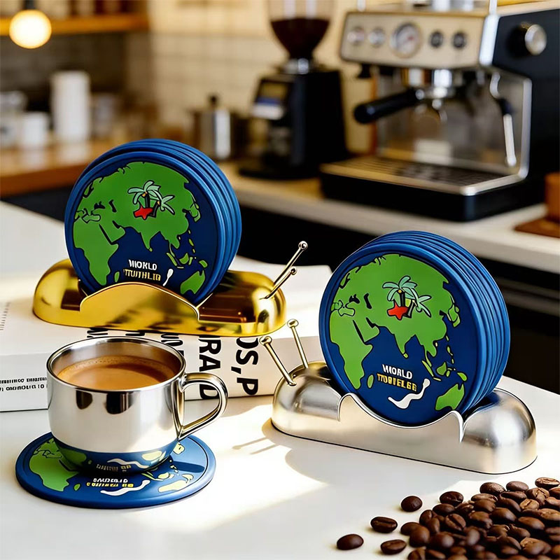 Coffee Tea World - Around the World Snail Coaster Rack