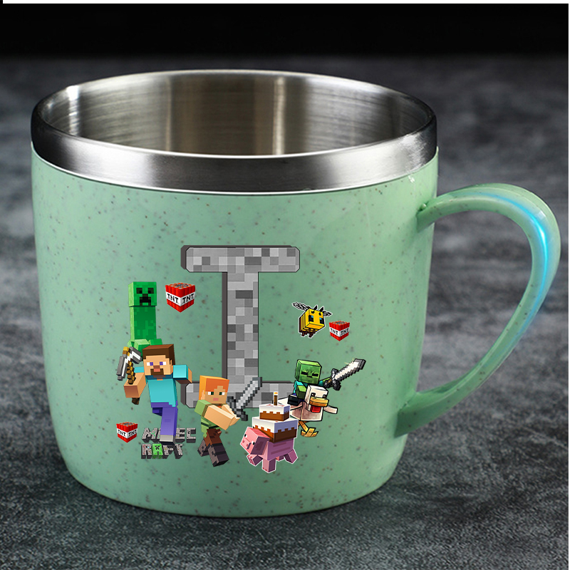 Coffee Y Tea - Minecrafted Water Cup for Boy Girl