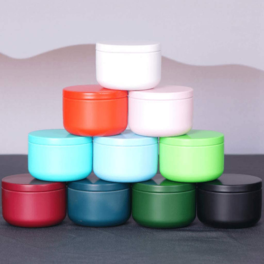 Tea Coffee Sugar Container - Tea Can with Airtight Lids Tinplate