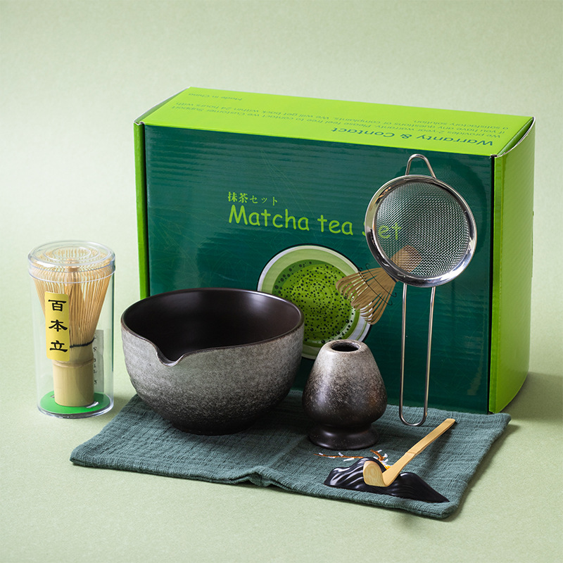 Matcha Whisk Set - 7pcs Japanese Matcha Making Set Bamboo