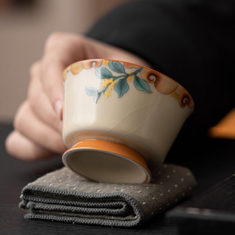 Gongfu Tea Set - Handmade Ruyao Celadon Tea Cup Chinese