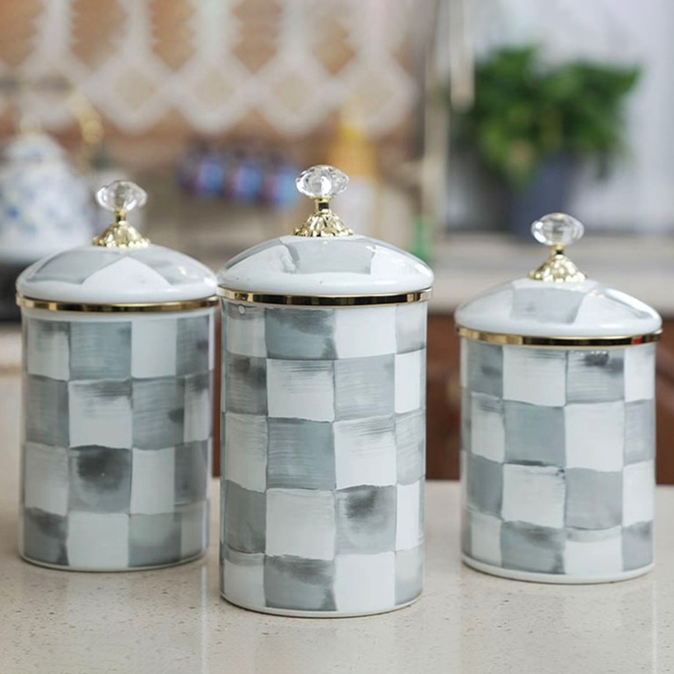 European Retro Classic Storage - مراجعة Tea Coffee Sugar Container وسعره