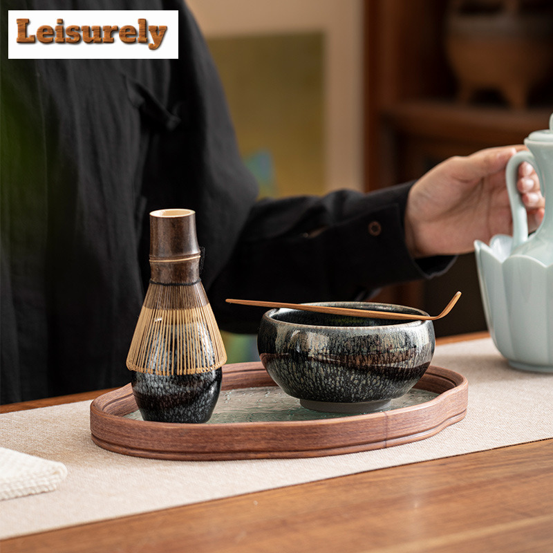 Jianzhan Matcha Four-piece Set - مراجعة Matcha Whisk Set وسعره