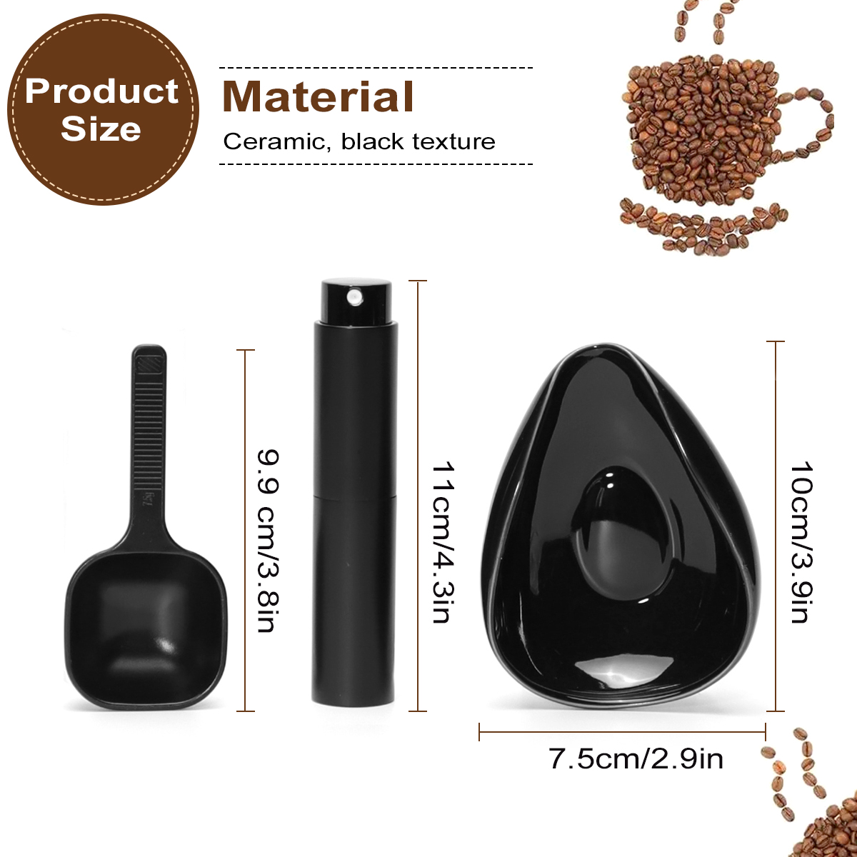 Leeseph Coffee Bean Dosing Cup - مراجعة Coffee Tea And Sugar Set وسعره