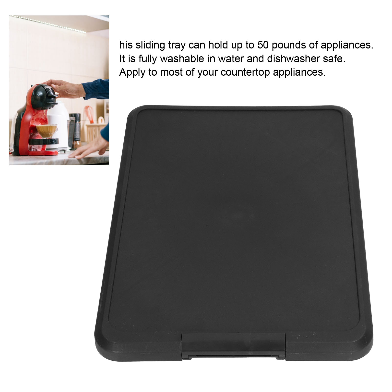 Kitchen Appliance Sliding Tray - مراجعة Coffee&Tea House Opinie وسعره