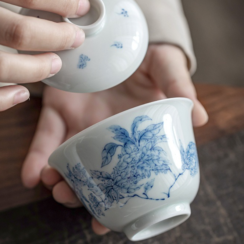 Antique Blue White Porcelain G - مراجعة Gongfu Tea Set وسعره