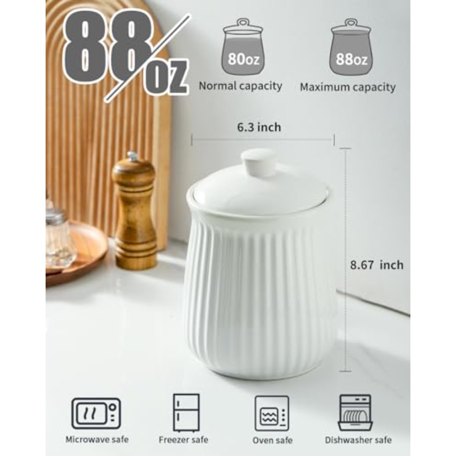 Food Storage Containers with L - مراجعة Tea Coffee Sugar Container وسعره
