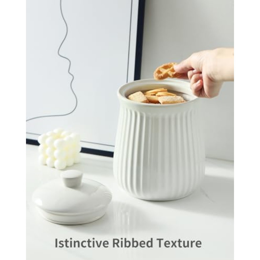 Food Storage Containers with L - مراجعة Tea Coffee Sugar Container وسعره