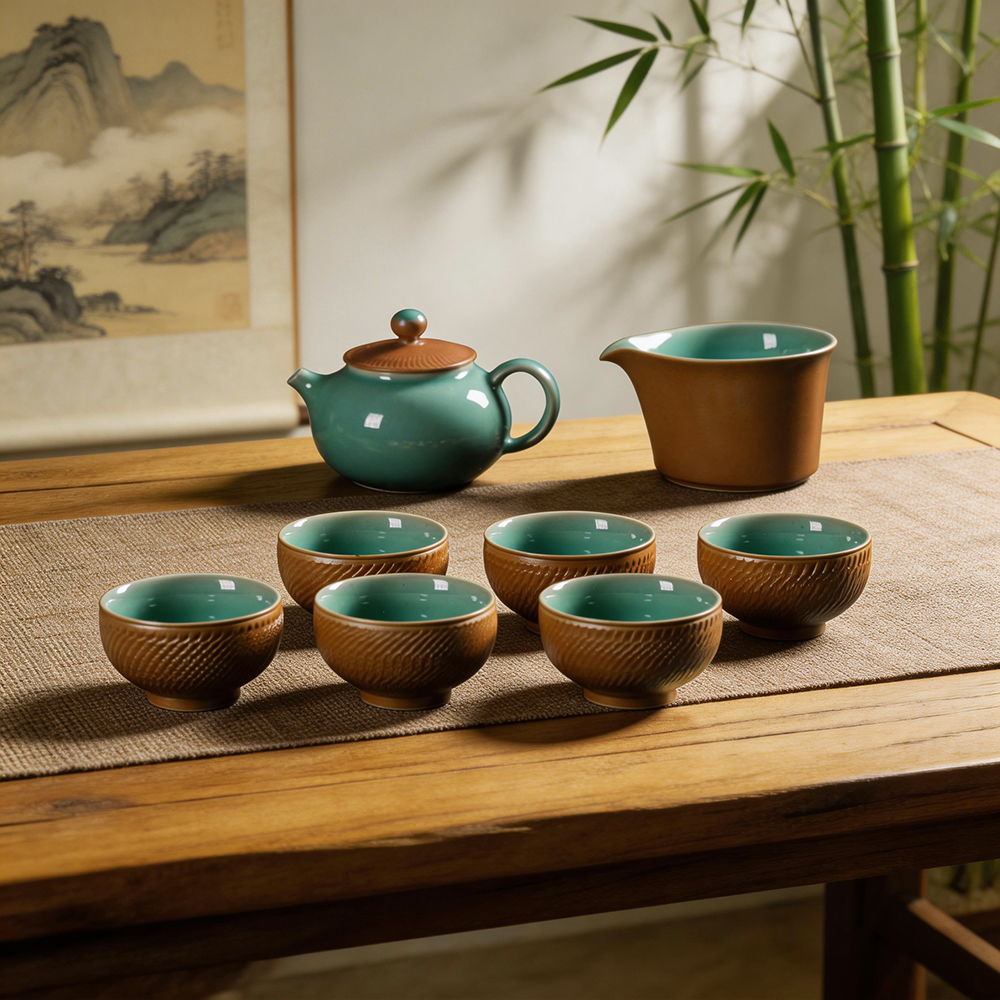 Longquan Celadon 8-Piece Kung  - مراجعة Gongfu Tea Set وسعره