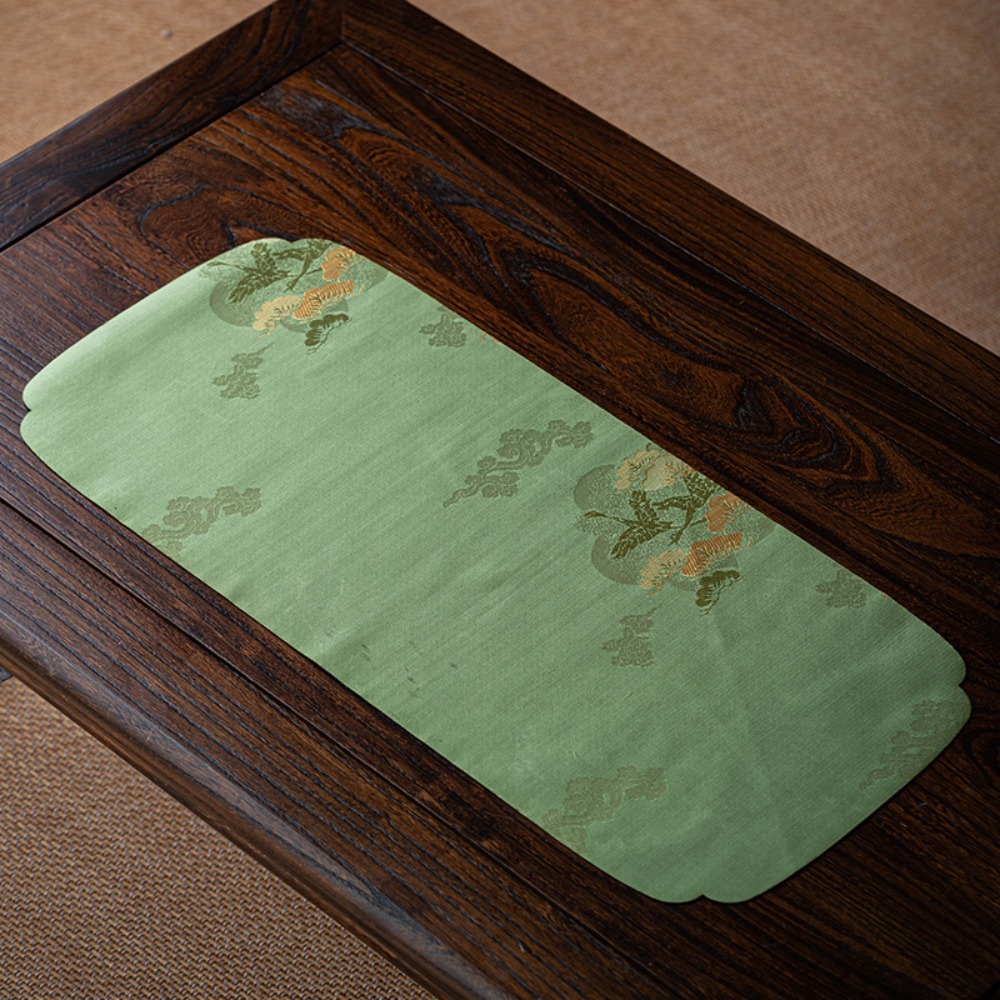 New Thick Tea Mat Embroidered  - مراجعة Bamboo Tea Tray وسعره