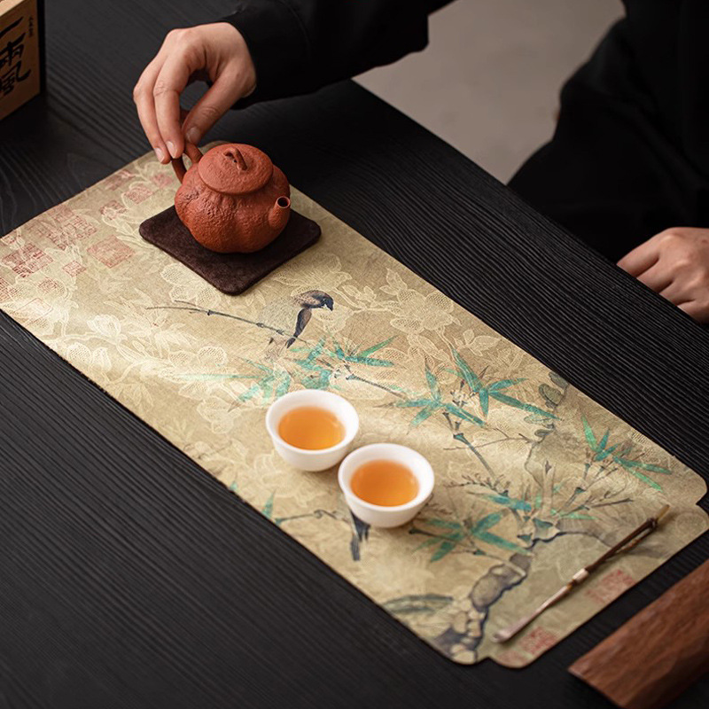 Chinese Style Cloud Silk Green - مراجعة Bamboo Tea Tray وسعره