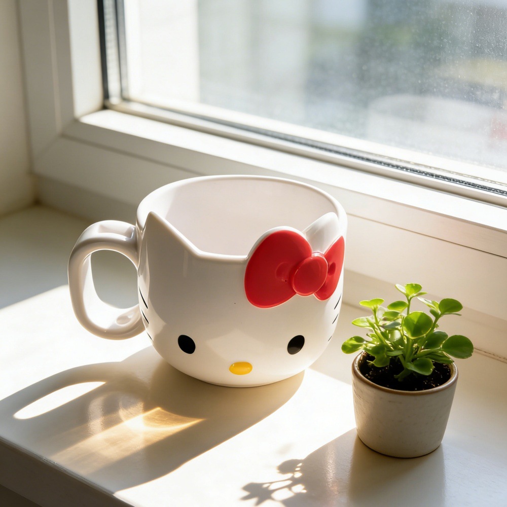 1/2pcs Hello Kitty Plastic Mug - مراجعة Coffee Y Tea وسعره