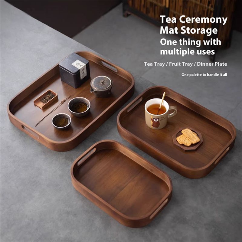 AC76-Tea Set Storage Plate Sol - مراجعة Bamboo Tea Tray وسعره