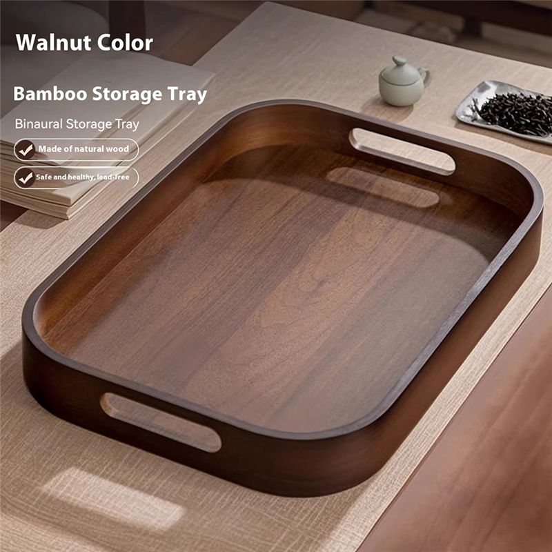 AC76-Tea Set Storage Plate Sol - مراجعة Bamboo Tea Tray وسعره