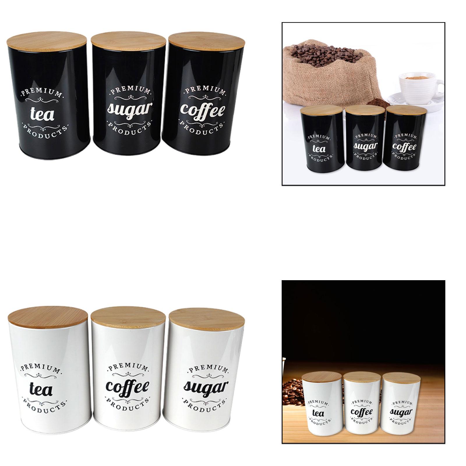 Tinplate Coffee Tea Sugar Stor - مراجعة Tea Coffee Sugar Container وسعره