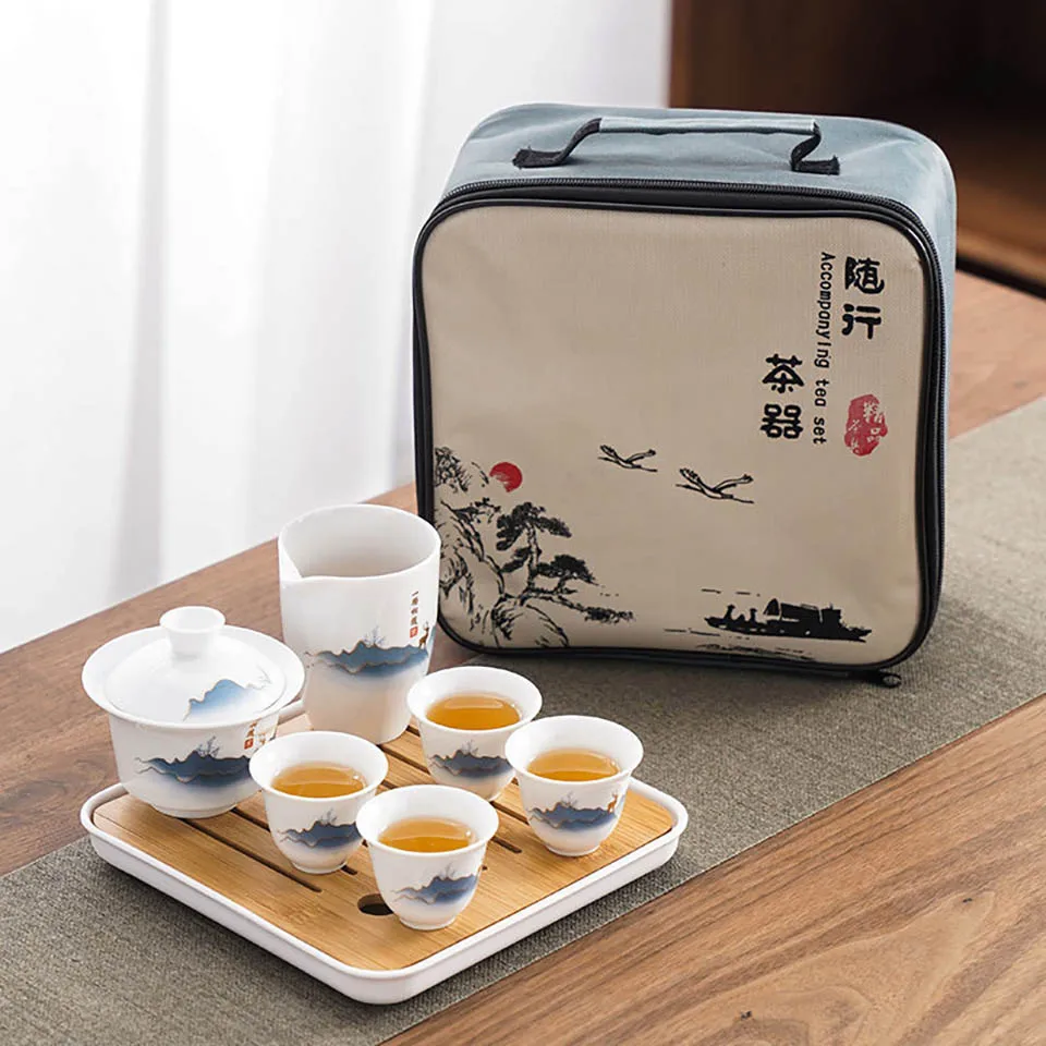 Ceramic Chinese Kung Fu Tea Se - مراجعة Gongfu Tea Set وسعره