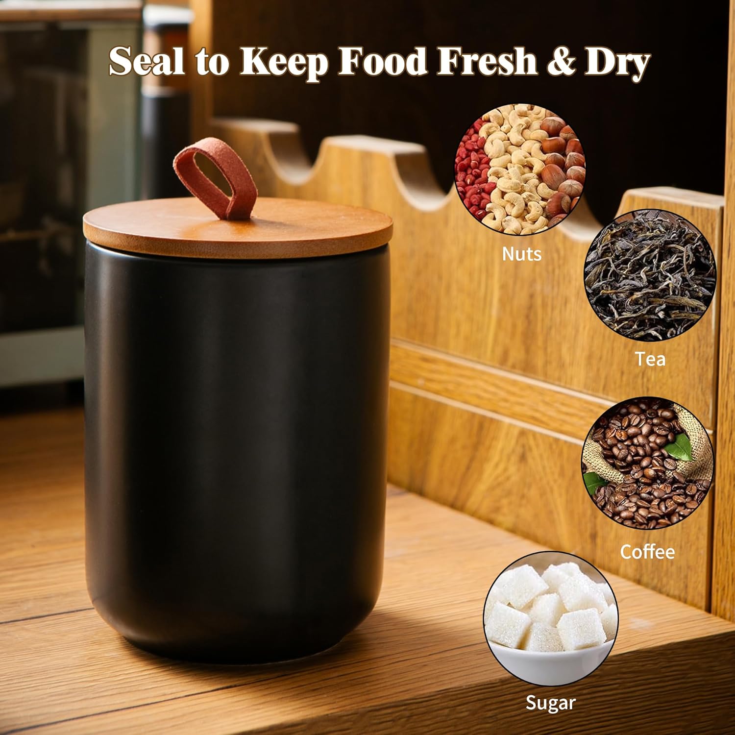 Ceramic Canister Set (30 oz, 4 - مراجعة Coffee Tea And Sugar Set وسعره