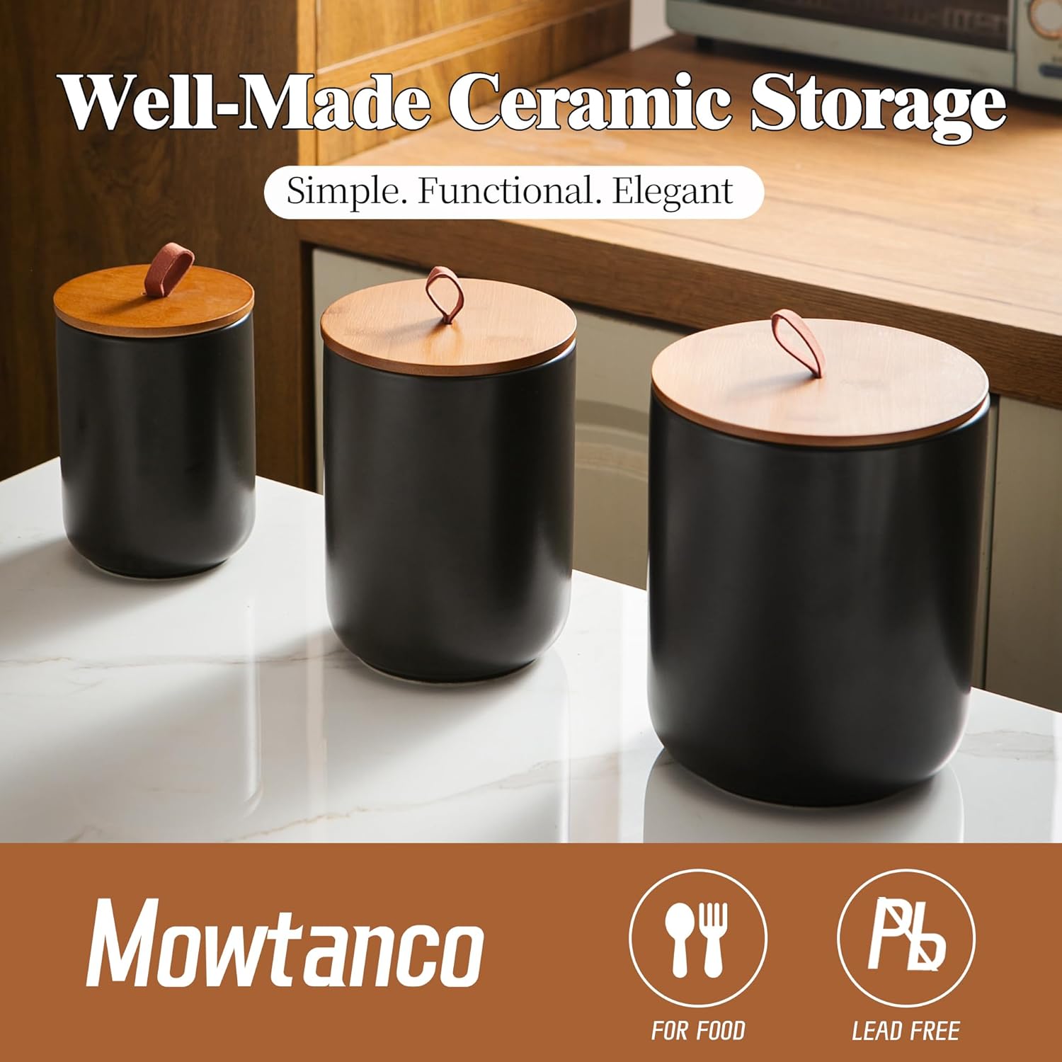 Ceramic Canister Set (30 oz, 4 - مراجعة Coffee Tea And Sugar Set وسعره