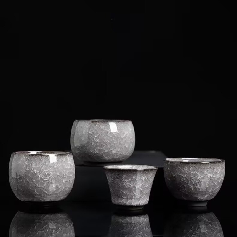 Cracked Ice Glaze Ceramic Tea  - مراجعة Gongfu Tea Set وسعره