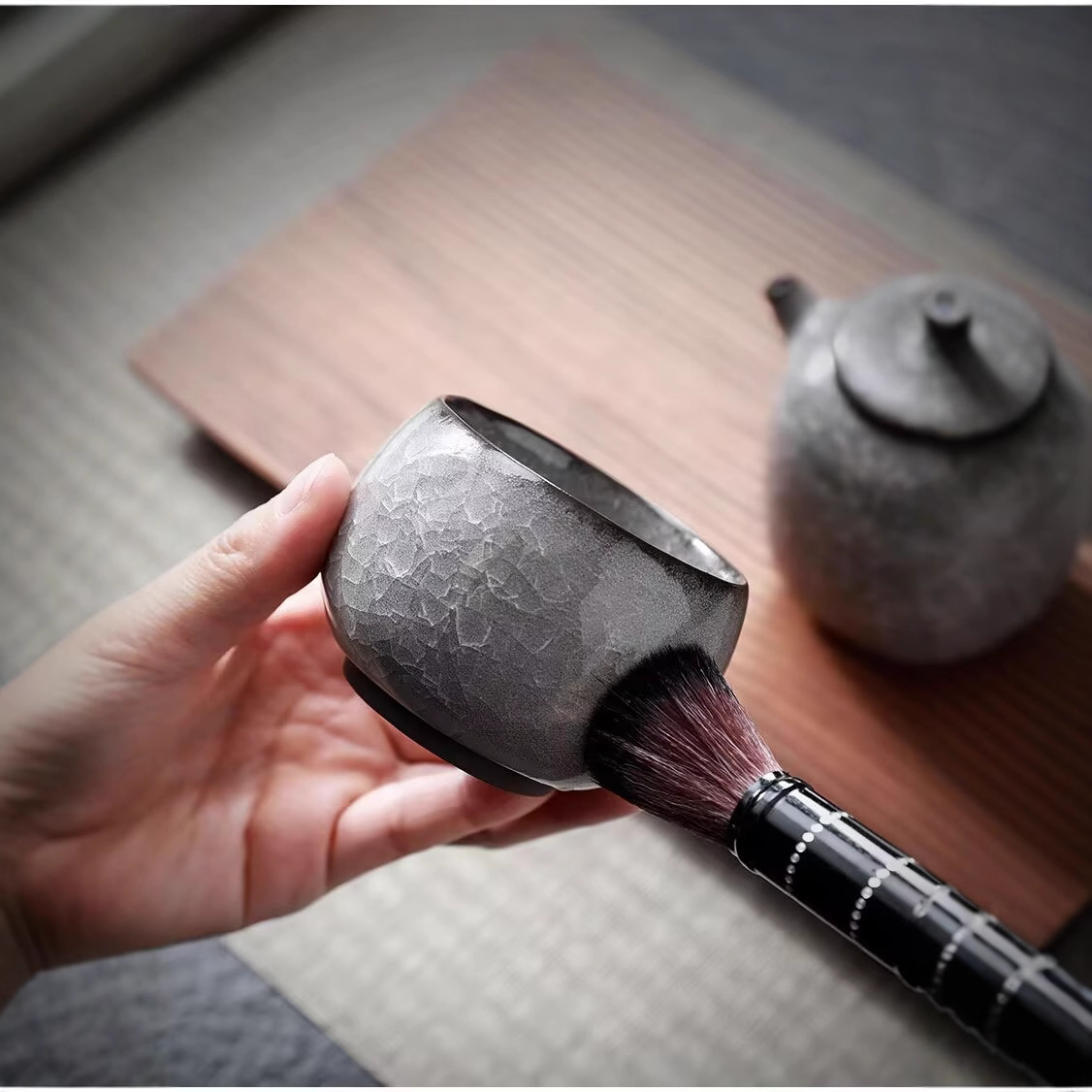 Cracked Ice Glaze Ceramic Tea  - مراجعة Gongfu Tea Set وسعره