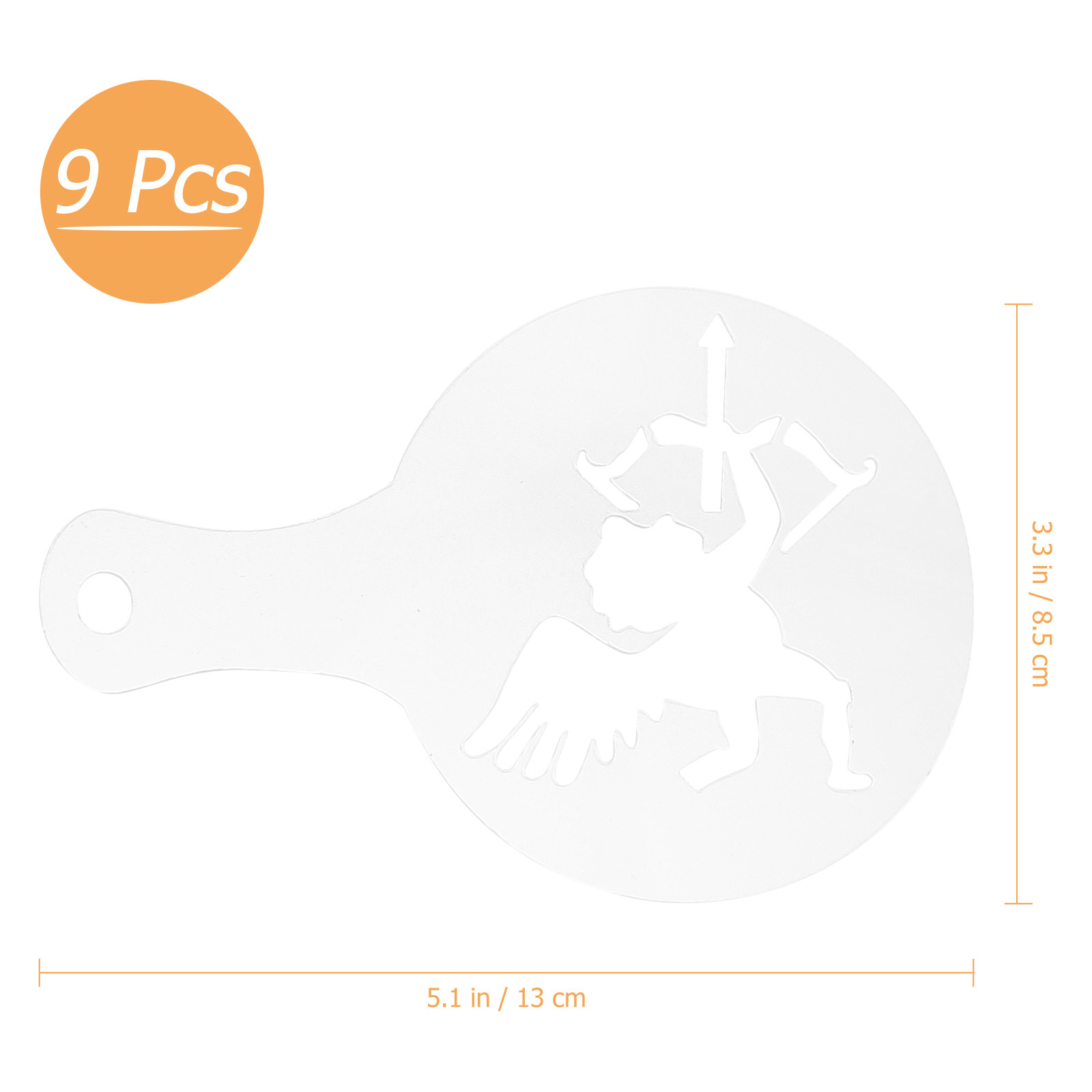 9Pcs Coffee Decorating Stencil - مراجعة Coffee Stencil Art وسعره