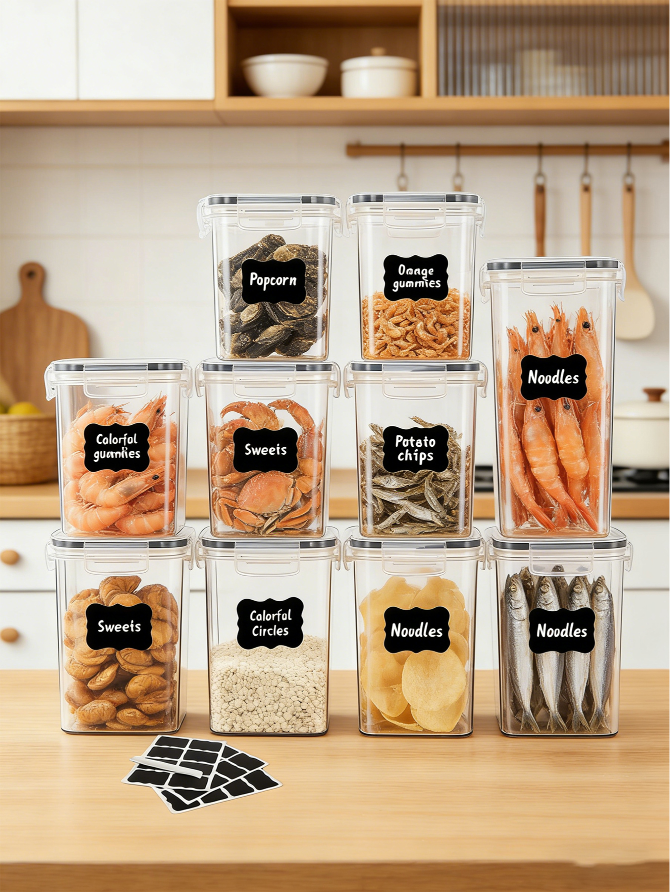 10PCS-Airtight food storage co - مراجعة Tea Coffee Sugar Container وسعره