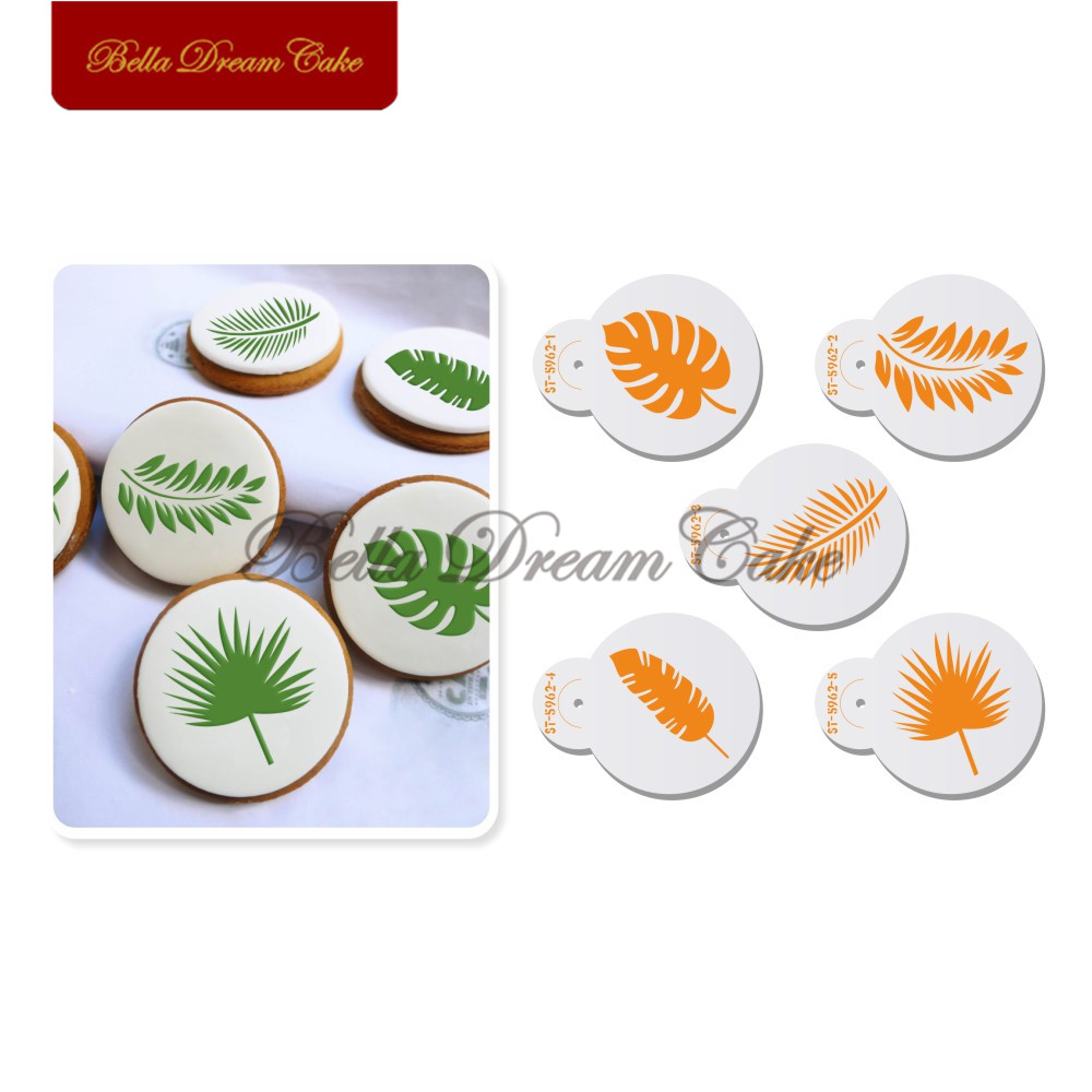 Monstera/Coconut/Palm Leaf Sha - مراجعة Coffee Stencil Art وسعره
