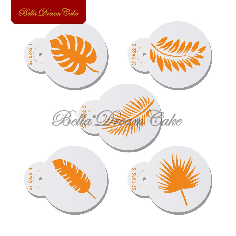 Monstera/Coconut/Palm Leaf Sha - مراجعة Coffee Stencil Art وسعره