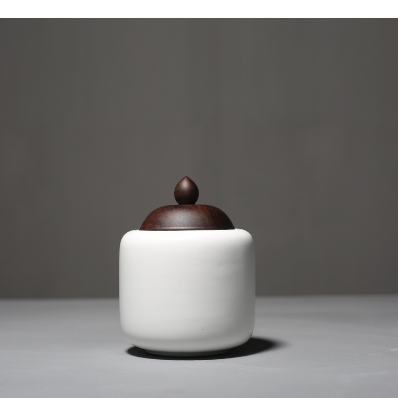 Ceramic Tea Pot Wooden Lid Por - مراجعة Tea Coffee Sugar Container وسعره