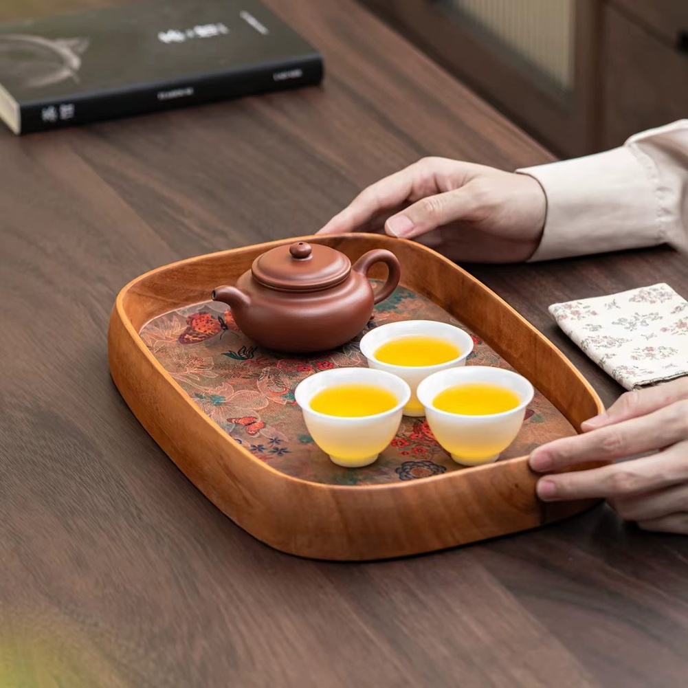 1 Piece Walnut Wood Dry Tea Tr - مراجعة Bamboo Tea Tray وسعره