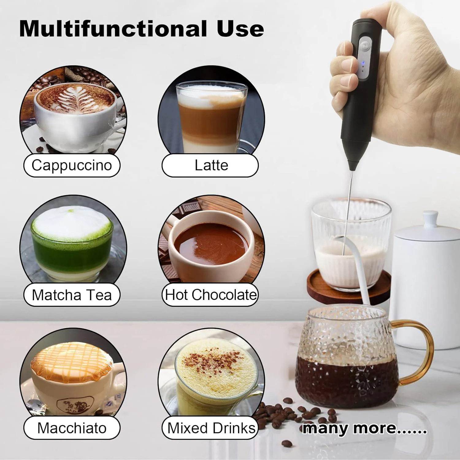 Handheld milk frother, electri - مراجعة Coffee Tea Vending Machine وسعره