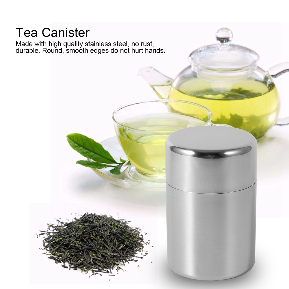 Stainless Steel Tea Leaf Tins  - مراجعة Coffee Tea And Sugar Set وسعره