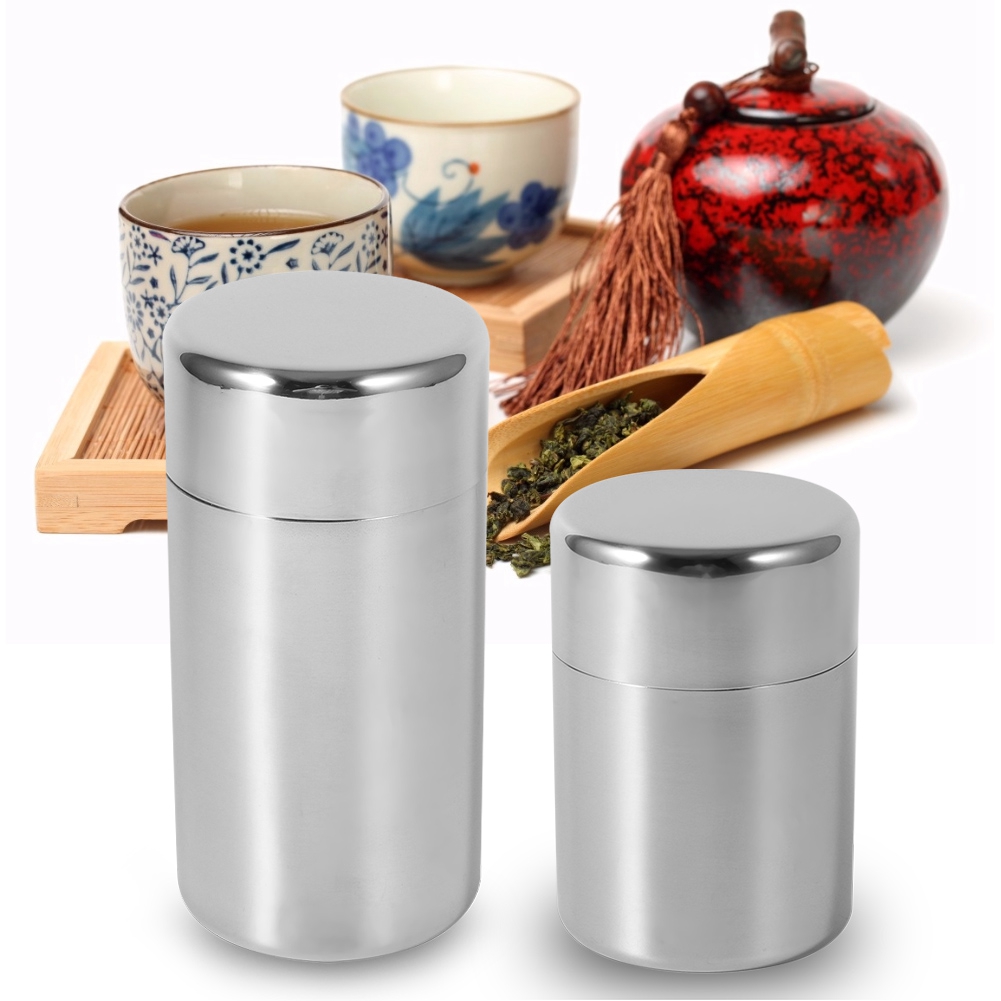Stainless Steel Tea Leaf Tins  - مراجعة Coffee Tea And Sugar Set وسعره