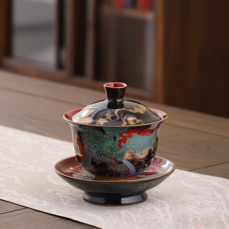 Creative Retro Ceramic Gaiwan  - مراجعة Gongfu Tea Set وسعره