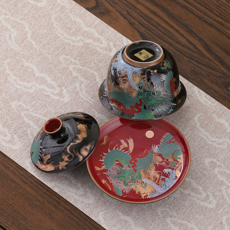Creative Retro Ceramic Gaiwan  - مراجعة Gongfu Tea Set وسعره