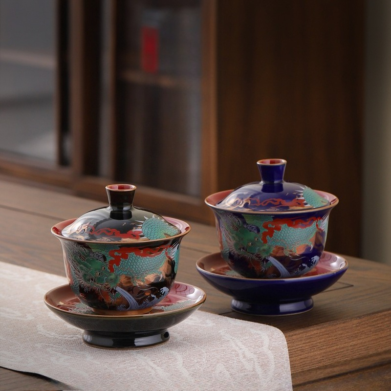 Creative Retro Ceramic Gaiwan  - مراجعة Gongfu Tea Set وسعره