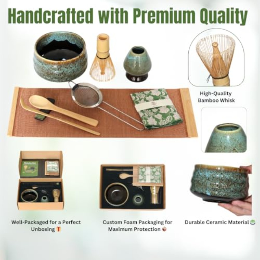 Matcha Whisk Set 9pcs Japanese - مراجعة Matcha Whisk Set وسعره