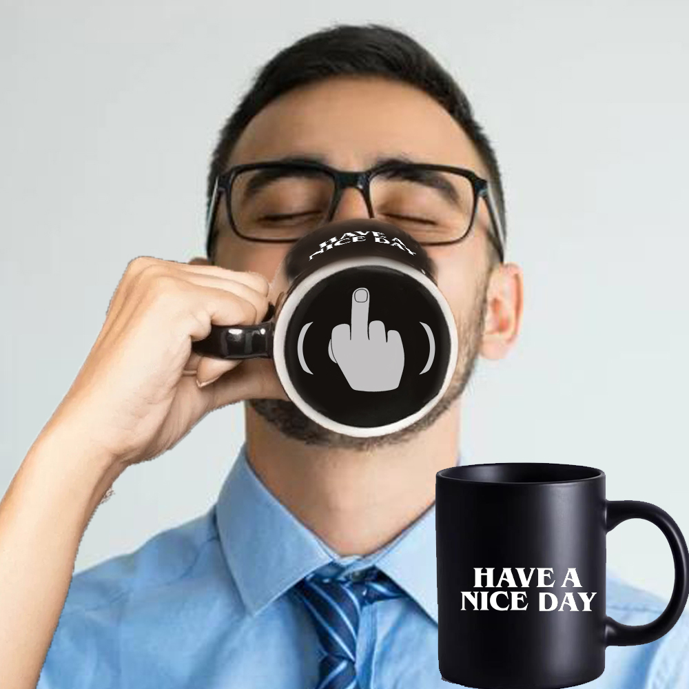 have a nice day 11oz black cer - مراجعة Coffee Tea And Company وسعره