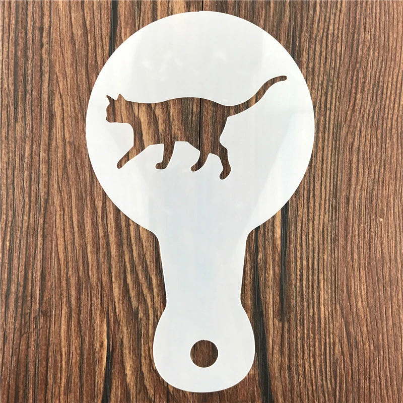 5Pcs DIY Coffee Latte Art Sten - مراجعة Coffee Stencil Art وسعره