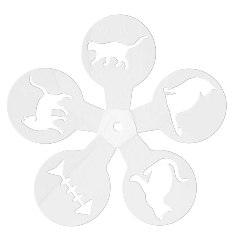5Pcs DIY Coffee Latte Art Sten - مراجعة Coffee Stencil Art وسعره