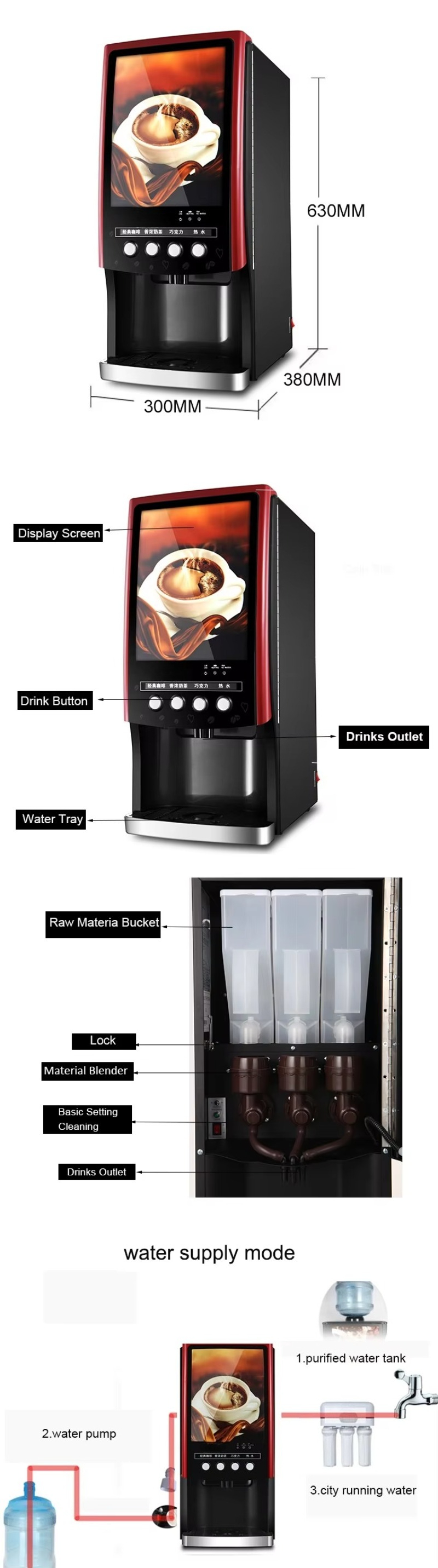 Milk Tea Bubble Tea Vending Ma - مراجعة Coffee Tea Vending Machine وسعره