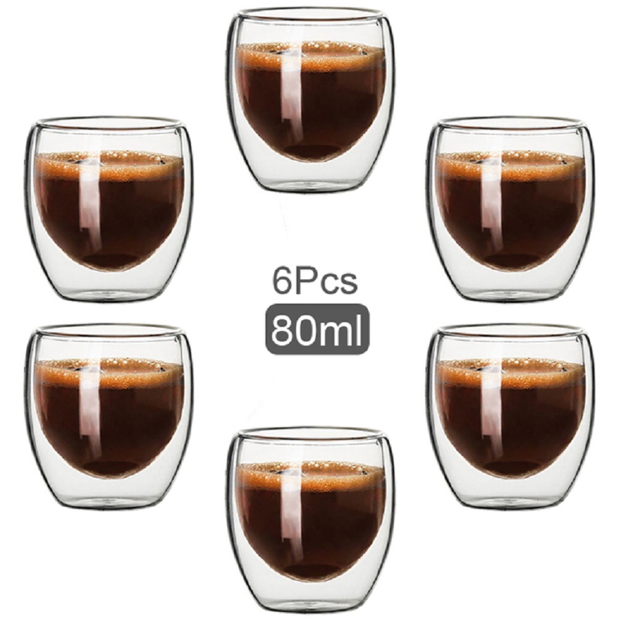 Double Walled Glass Coffee Mug - مراجعة Coffee Tea And Sugar Set وسعره