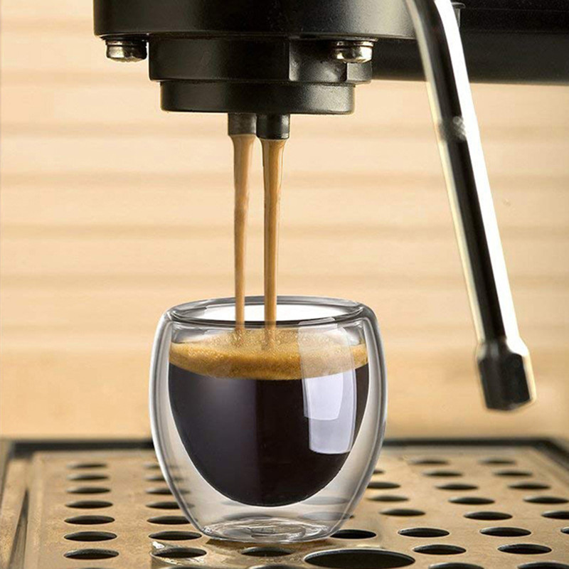 Double Walled Glass Coffee Mug - مراجعة Coffee Tea And Sugar Set وسعره