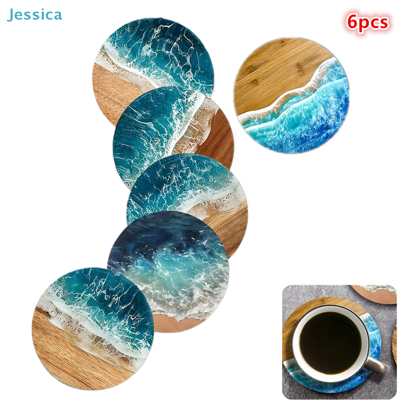 ♥Ocean Wave & Wood Grain Coast - مراجعة Coffee Tea And Sugar Set وسعره