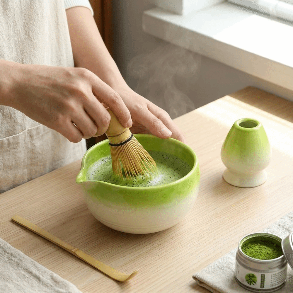 Traditional Ceramic Matcha Bow - مراجعة Matcha Whisk Set وسعره