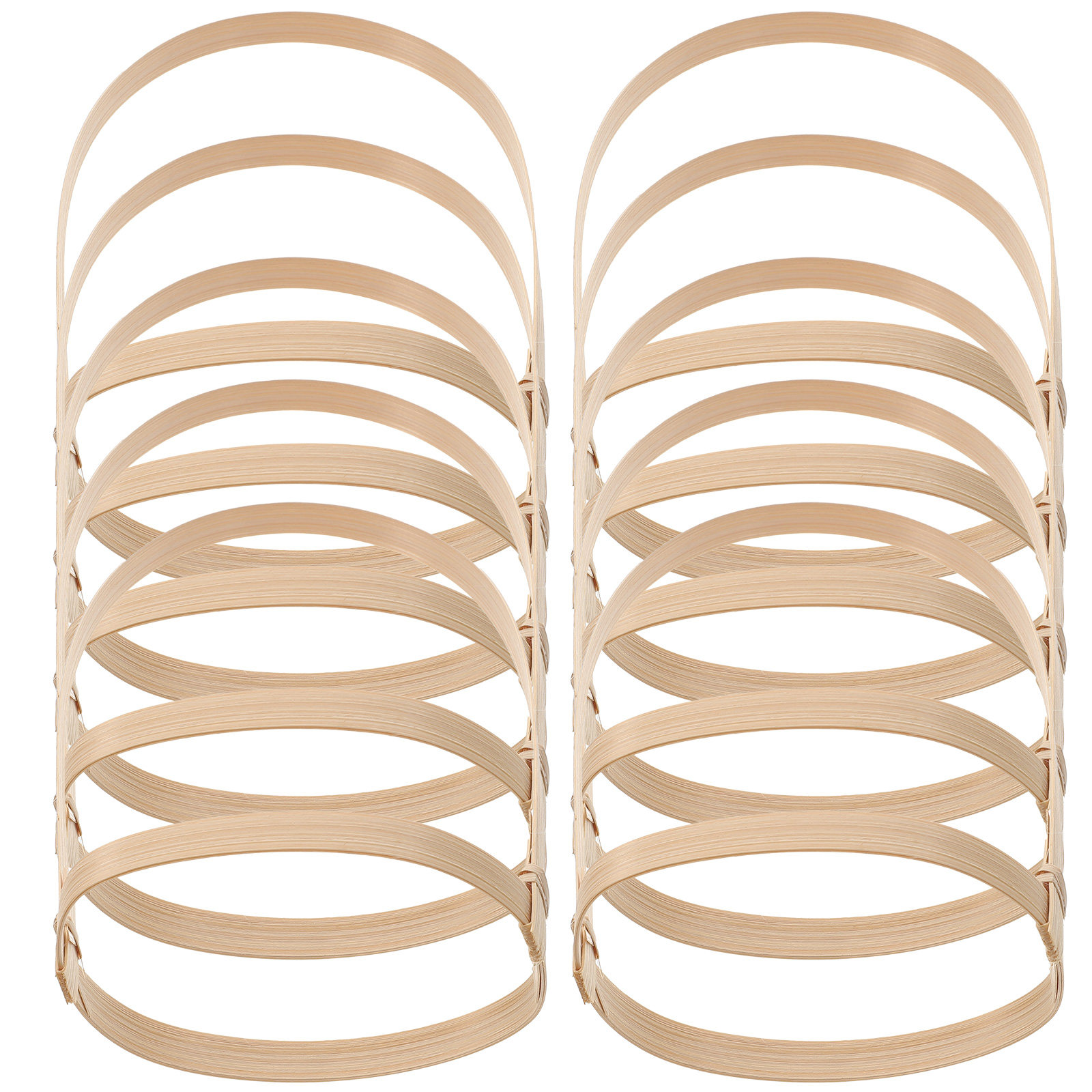 10Pcs Bamboo Drink Carrier Cof - مراجعة Bamboo Tea Tray وسعره